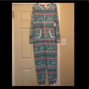 Cute fleece adult onesie for winter never worn